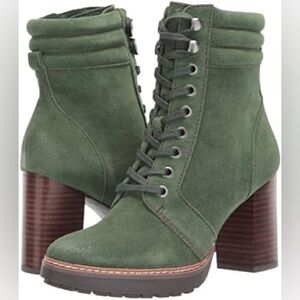 Naturalizer Women's Callie2 Ankle Boot Spruce Green Suede Sz 7